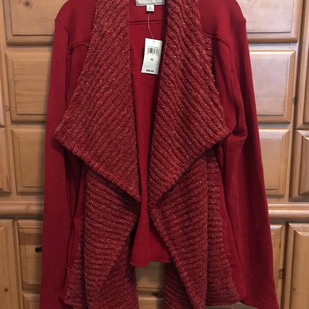Red sweater Lucky Brand